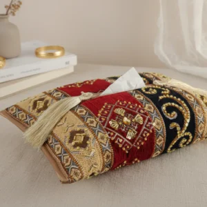 Tissue Box Cover Maroon