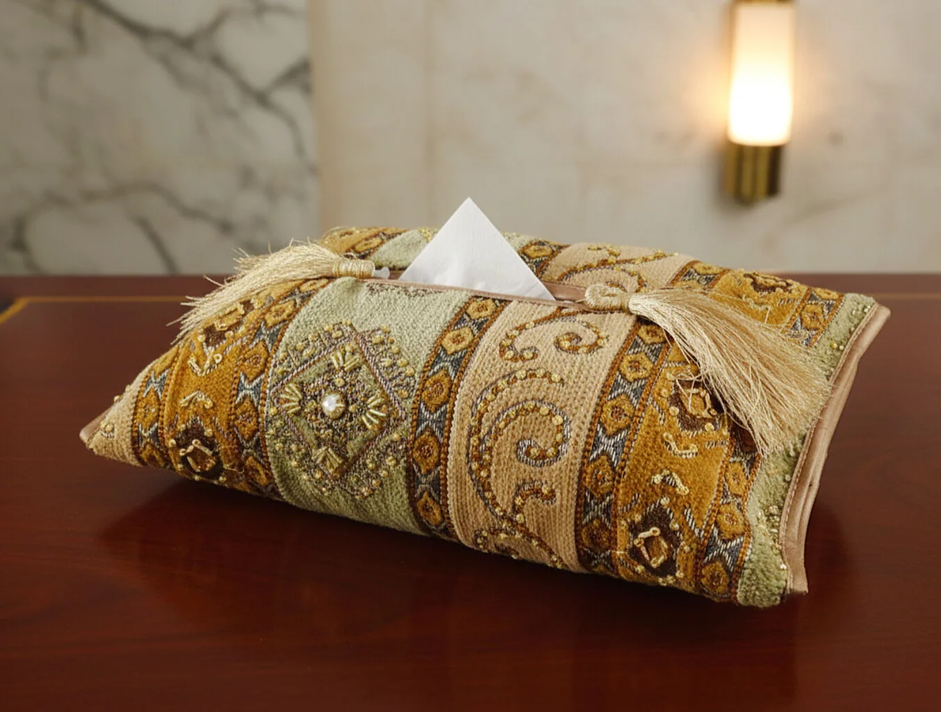 Tissue Box Cover Pistachio