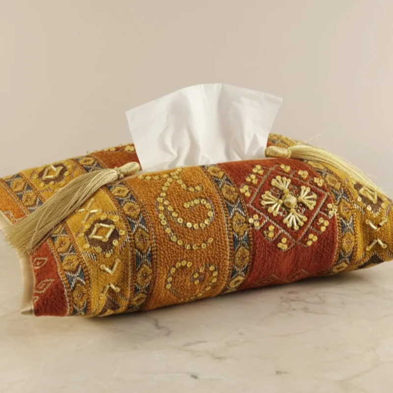 Tissue Box Cover Rust