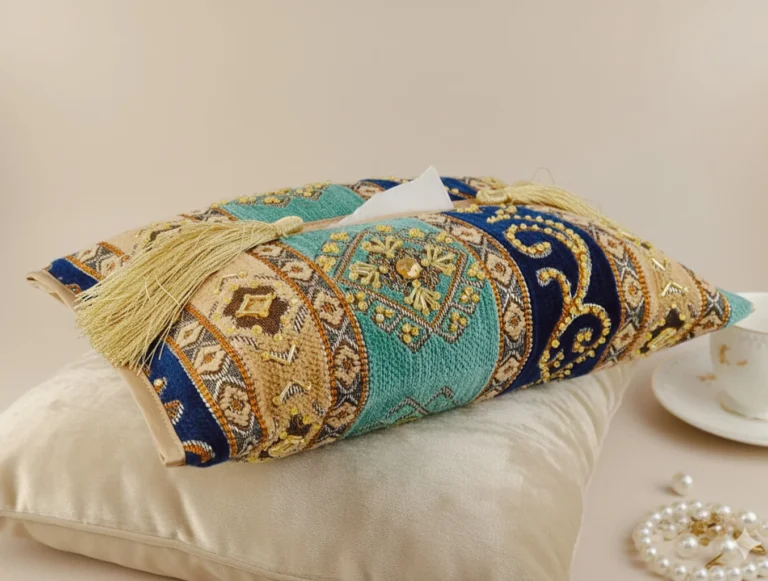 Tissue Box Cover Blue