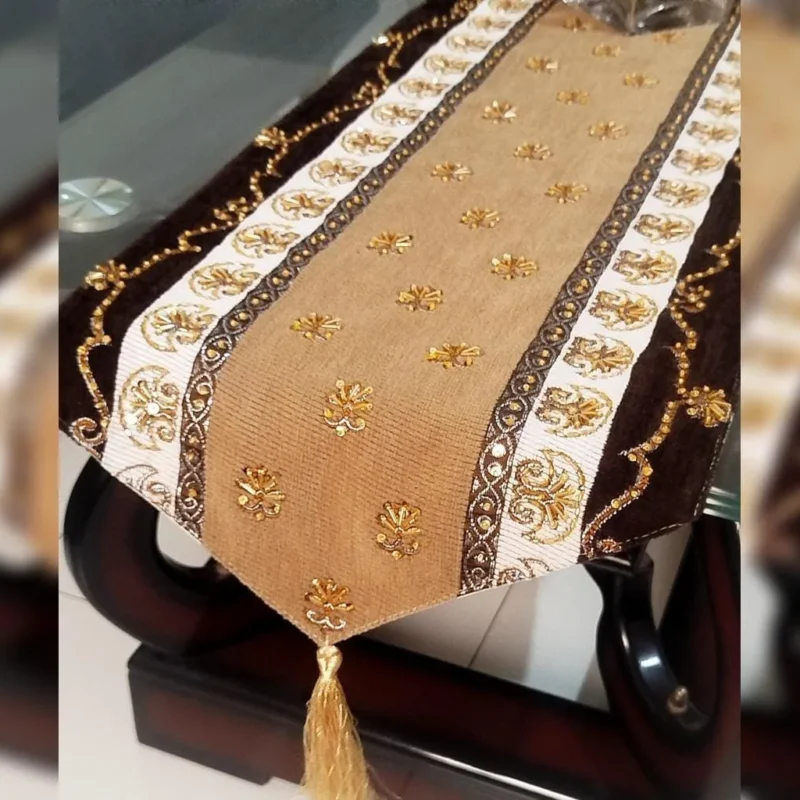 cocoa sand center table runner