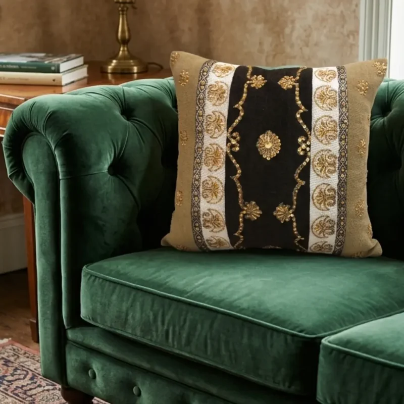 hand made cocoa sand cushion cover