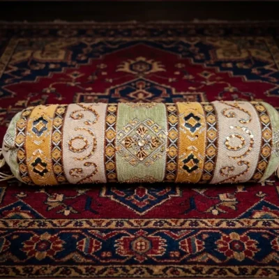 hand crafted pistachio luxe neckroll